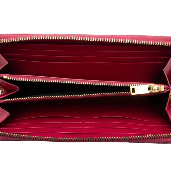 RARE! Saint Laurent YSL Monogram Grain de Poudre Zip-Around